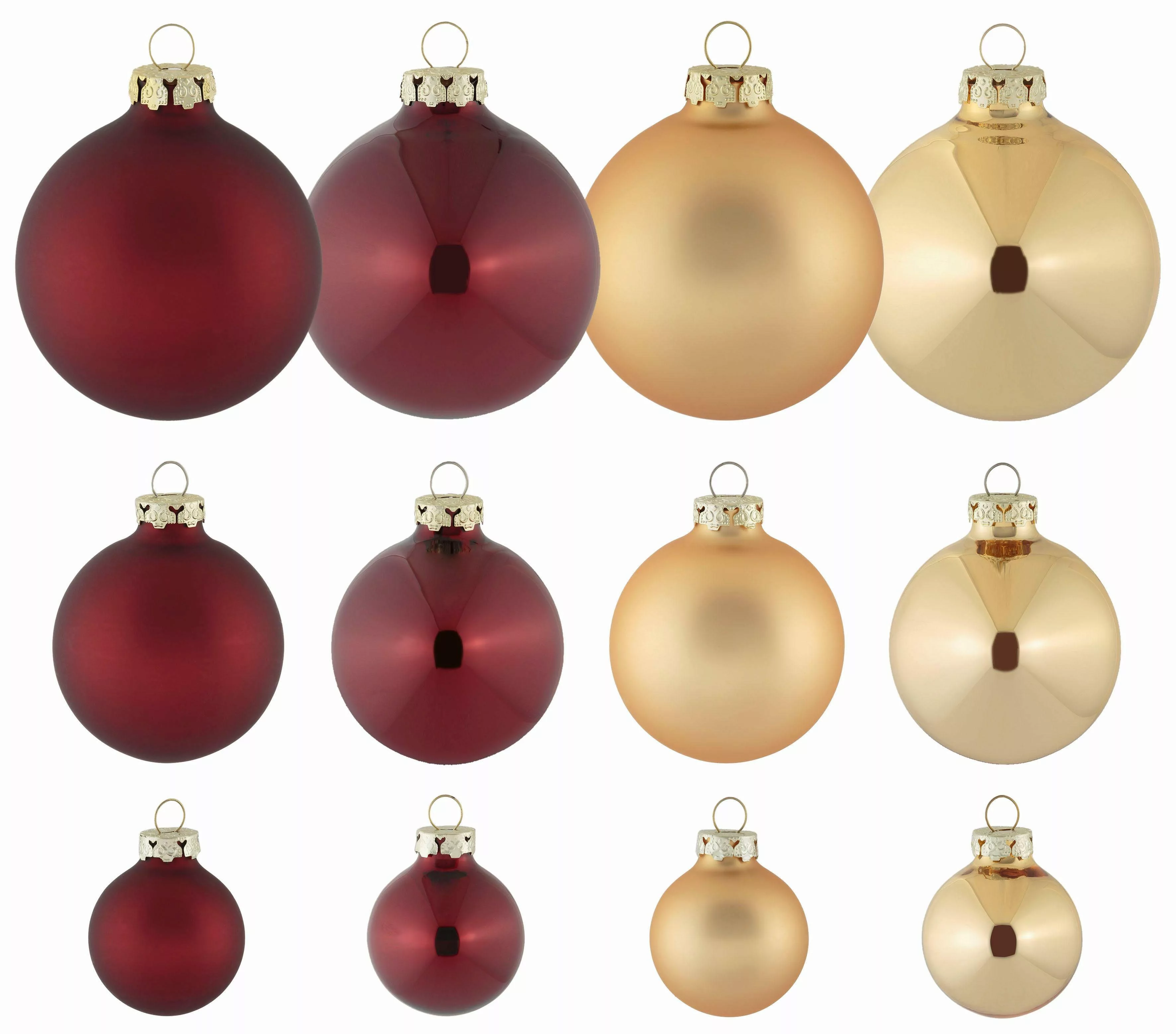 Thüringer Glasdesign Weihnachtsbaumkugel "Opulent", (Set, 40 St.) günstig online kaufen