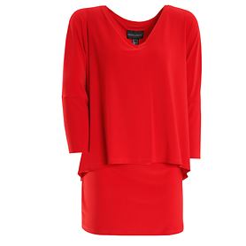 3/4-Arm-Shirt 'Nathalia' rot Gr. 48 günstig online kaufen