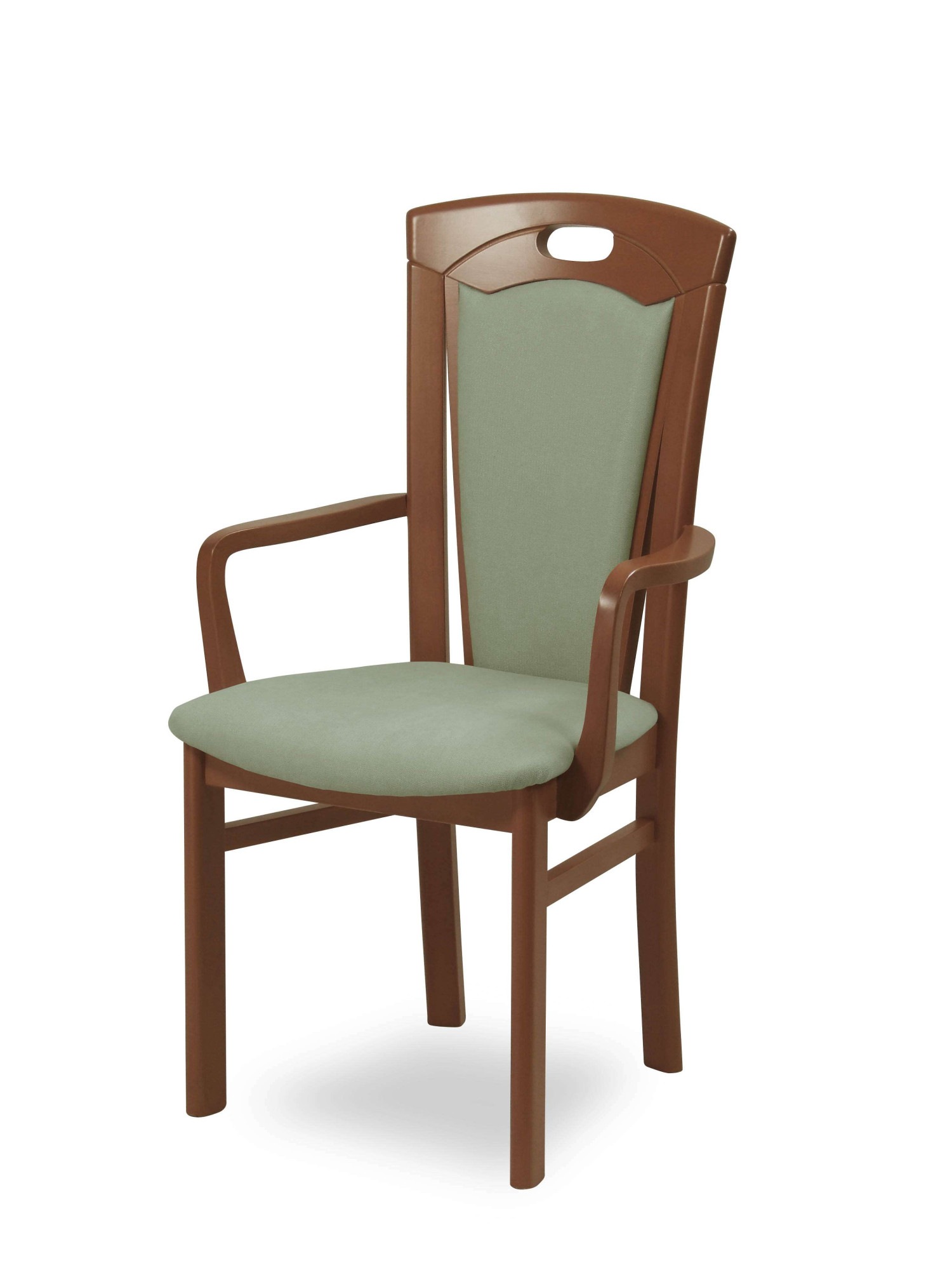 Home affaire Esszimmerstuhl "FERDI, Armlehnstuhl, Made in Italy, Massivholz günstig online kaufen