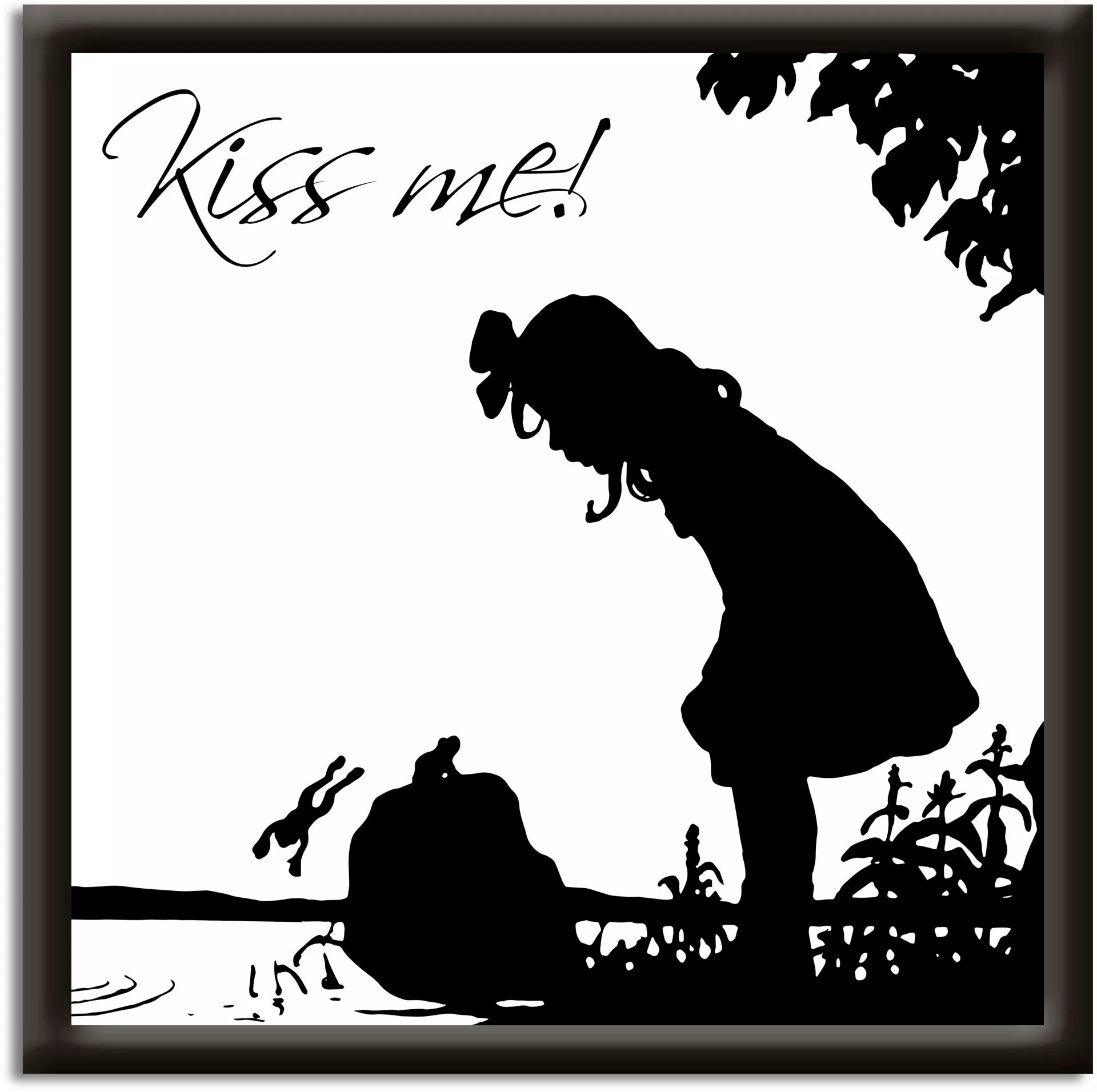 Artland Wandbild "Küss mich", Sprüche & Texte, (1 St.) günstig online kaufen
