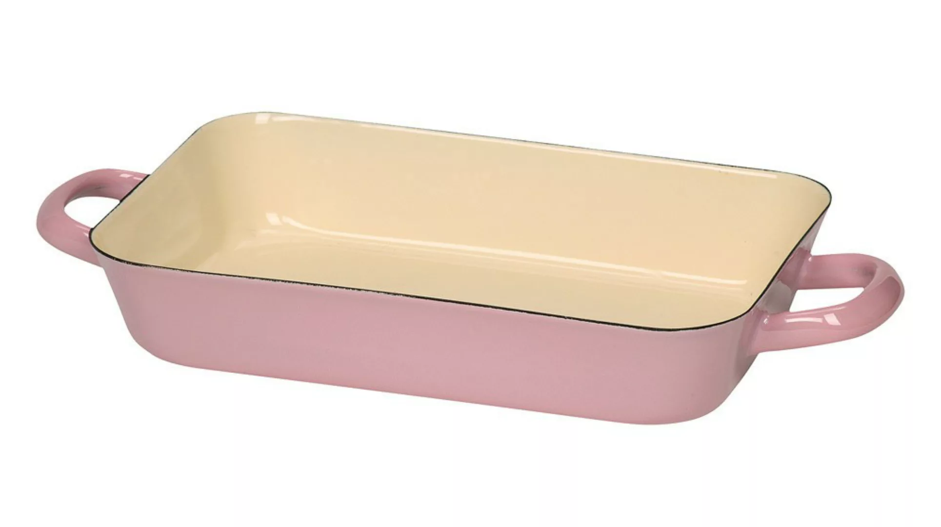 Riess Classic Pastell Bratpfanne 26 x 17 cm rosa - Emaille günstig online kaufen