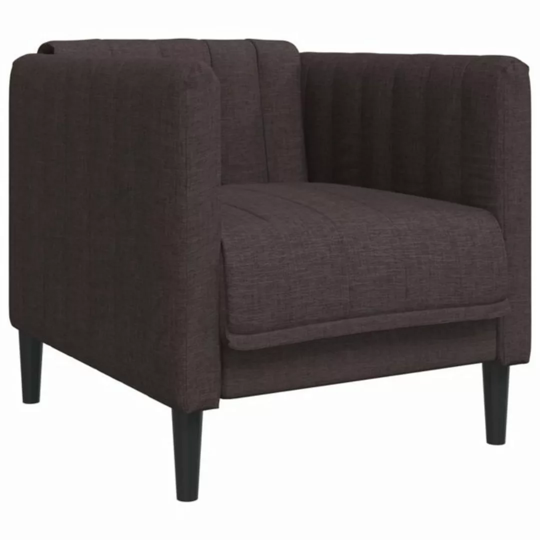 vidaXL Sofa Sessel Dunkelbraun Stoff günstig online kaufen