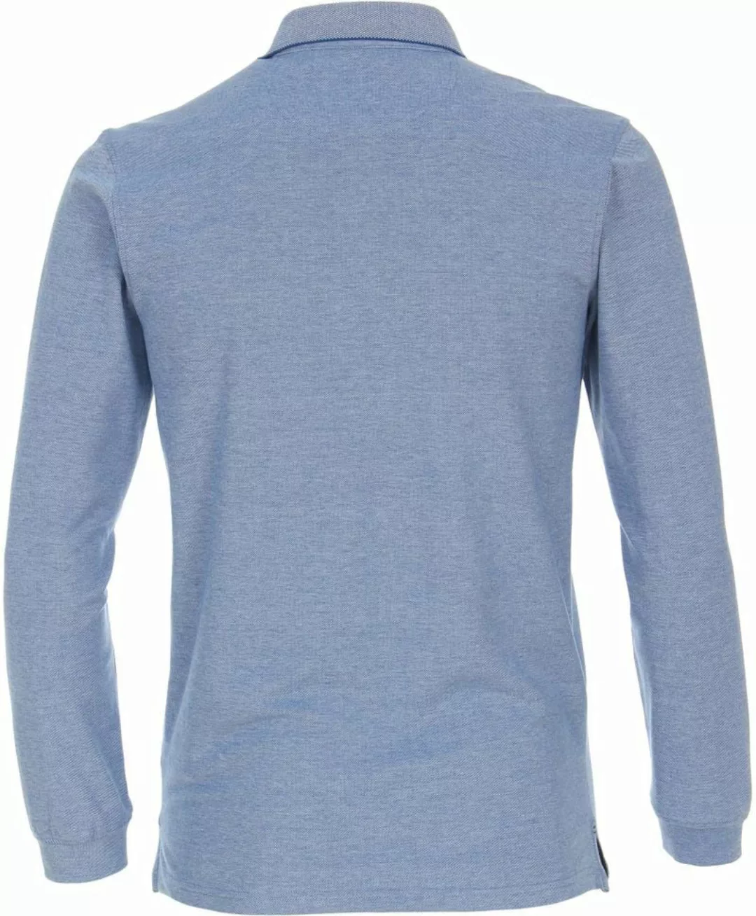 Casa Moda Longsleeve Poloshirt Hellblau - Größe M günstig online kaufen