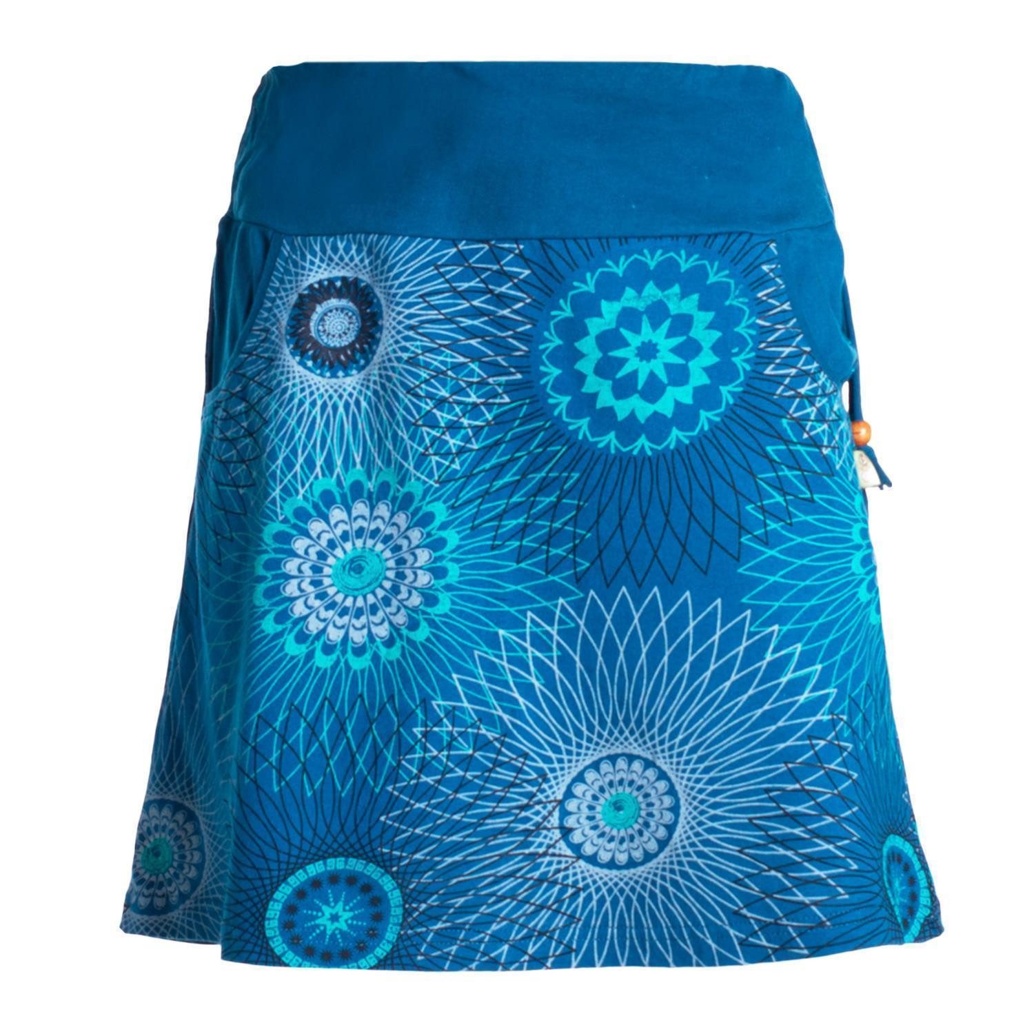 Vishes Minirock Damen Baumwolle Mandala-Muster breiter günstig online kaufen