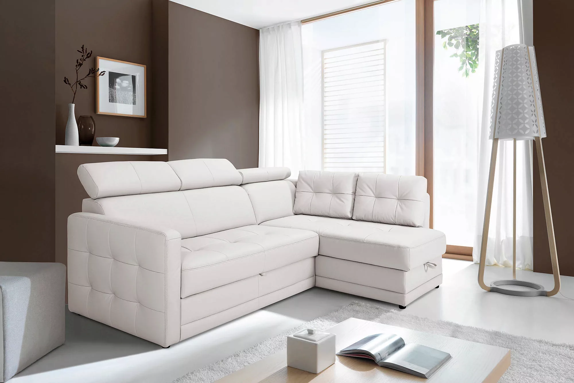 exxpo - sofa fashion Ecksofa Arles, L-Form, wahlweise mit Bettfunktion und günstig online kaufen