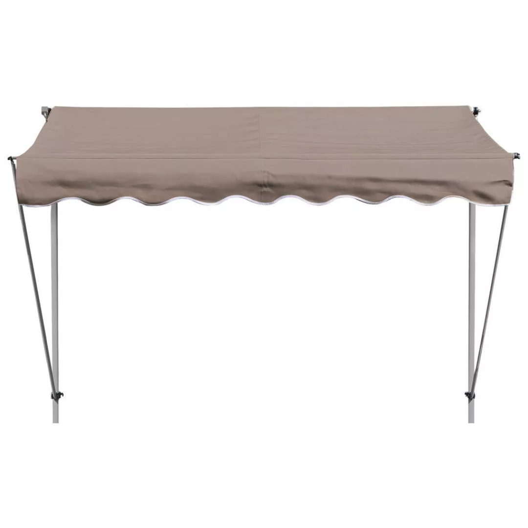 Klemm-Markise Ontario taupe B: ca. 250 cm günstig online kaufen