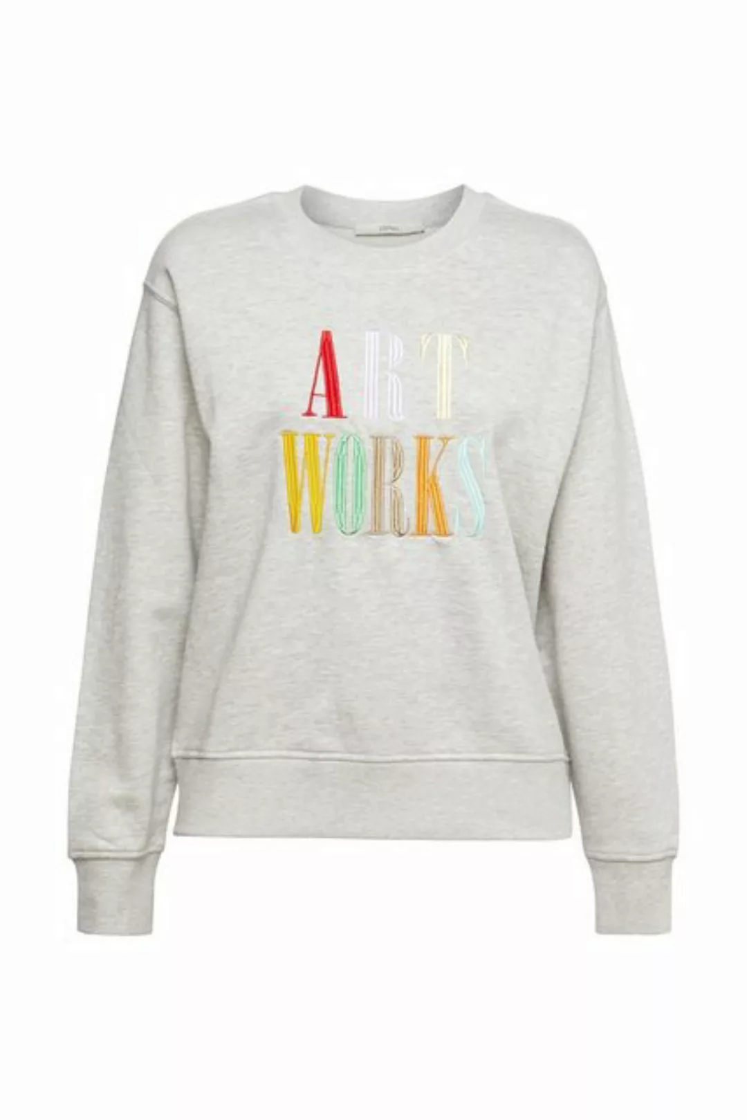 Esprit Sweatshirt Sweatshirt mit Wording-Stickerei günstig online kaufen