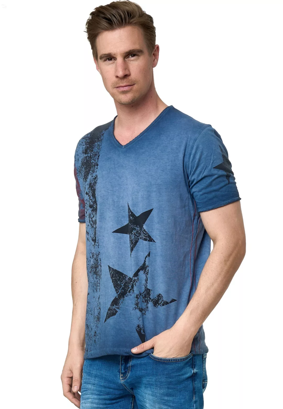 Rusty Neal T-Shirt, im verwaschenen Look günstig online kaufen