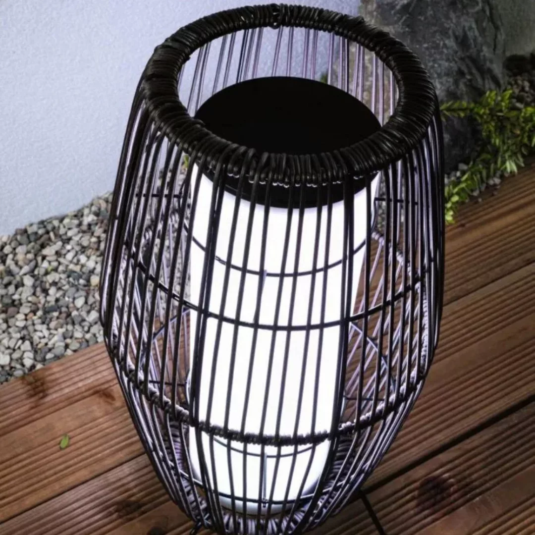 LED Plug & Shine Lichtobjekt Basket RGBW in Schwarz 3,2W 180lm IP44 günstig online kaufen