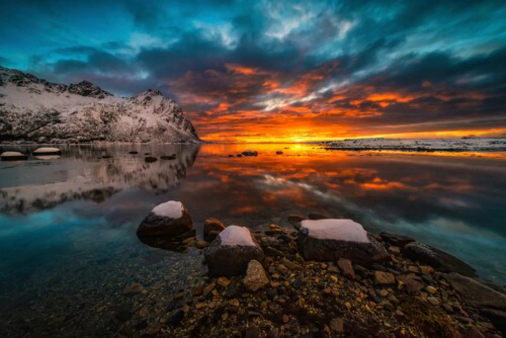 Papermoon Fototapete »Photo-Art RAYMOND HOFFMANN, HIMMEL IN FEUER« günstig online kaufen