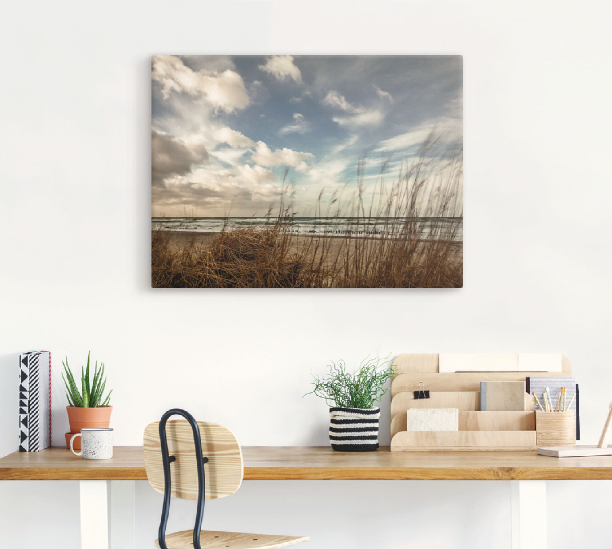 Artland Wandbild "An der Küste der Ostsee", Gewässer, (1 St.), als Leinwand günstig online kaufen