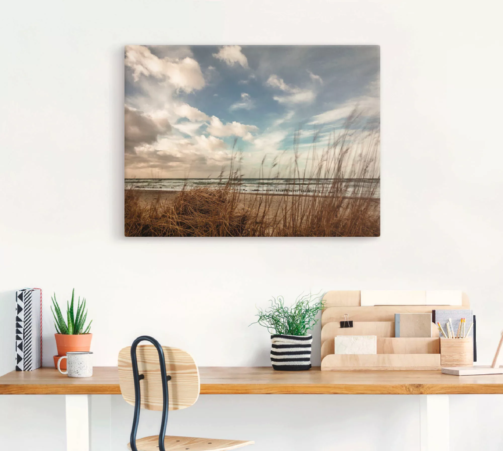Artland Wandbild "An der Küste der Ostsee", Gewässer, (1 St.), als Leinwand günstig online kaufen