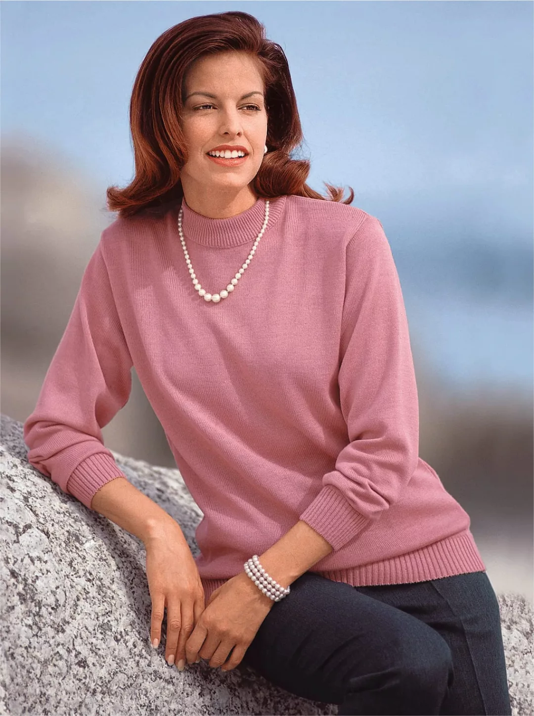 Classic Stehkragenpullover "Pullover" günstig online kaufen