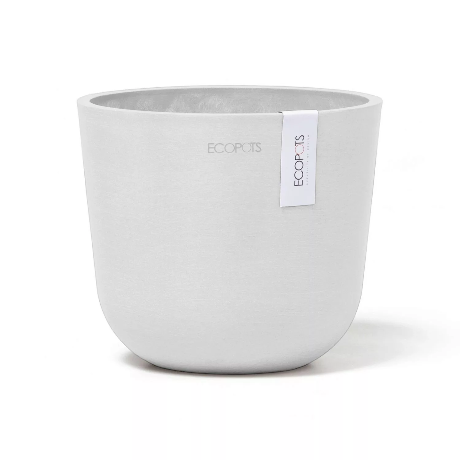 Ecopots Pflanztopf Oslo Mini Weiß 16 cm x 14 cm günstig online kaufen