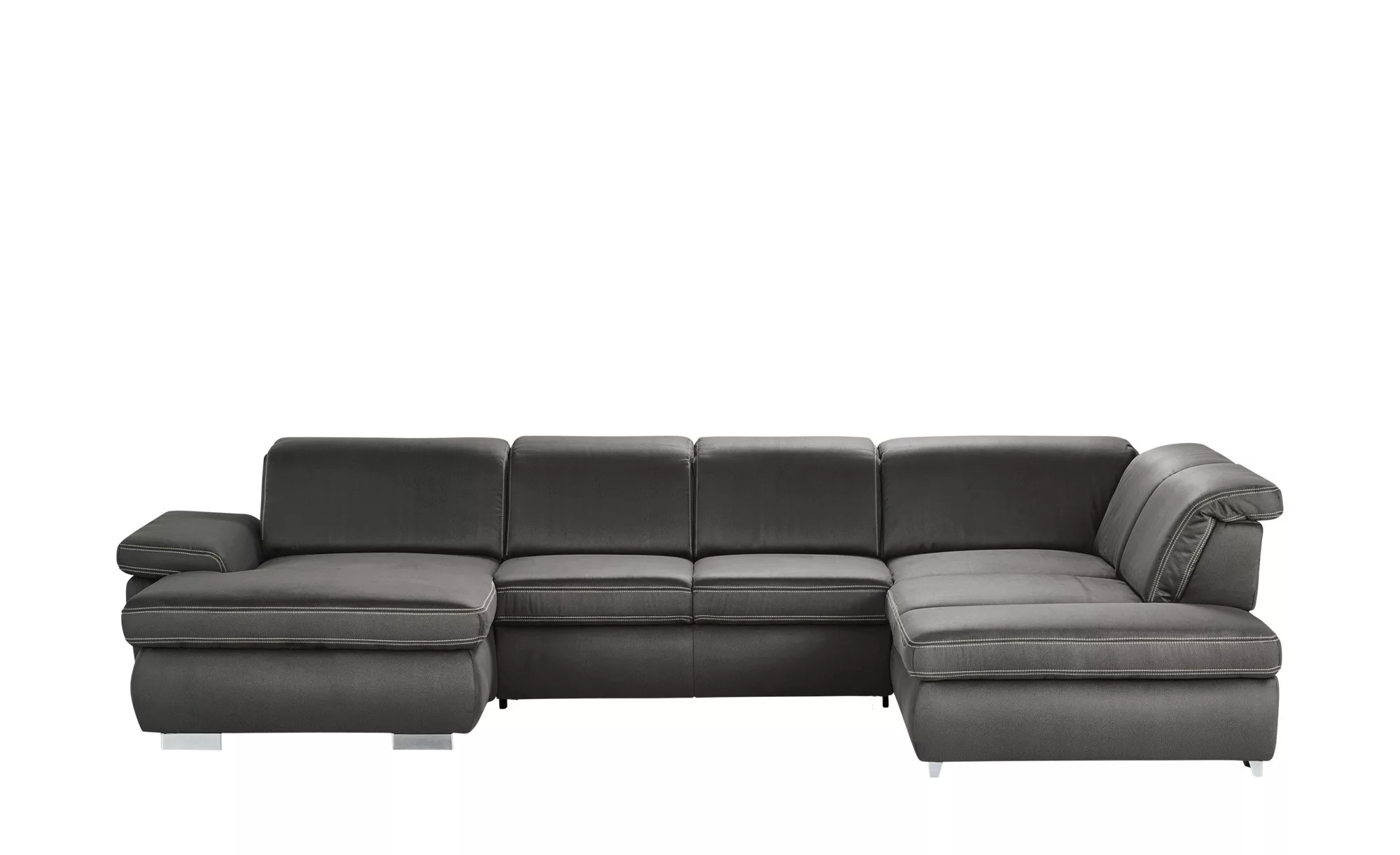 Wohnlandschaft - grau - 85 cm - Polstermöbel > Sofas > Wohnlandschaften - M günstig online kaufen