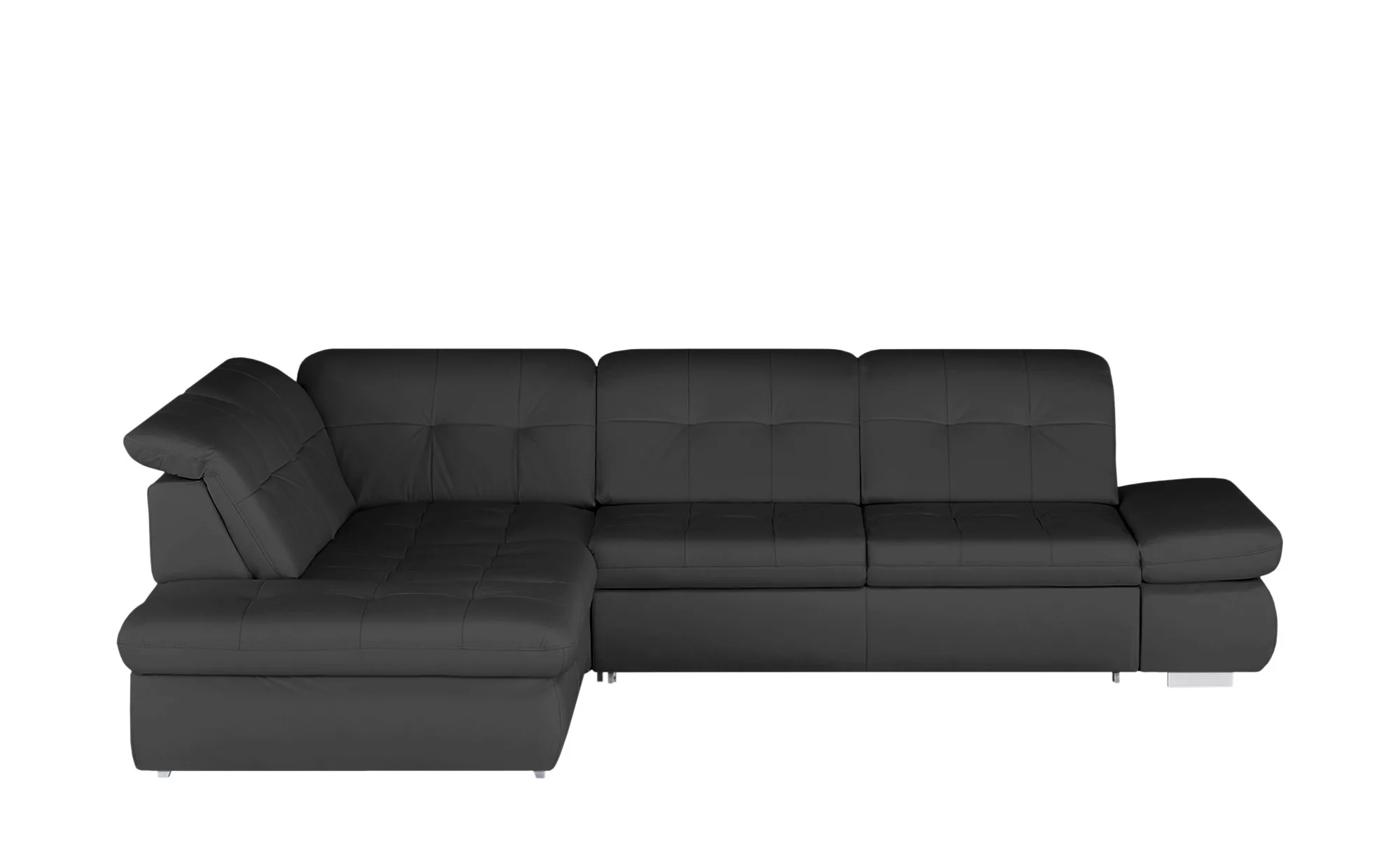 meinSofa Ecksofa Leder  Spencer - schwarz - Polstermöbel > Sofas > Ecksofas günstig online kaufen