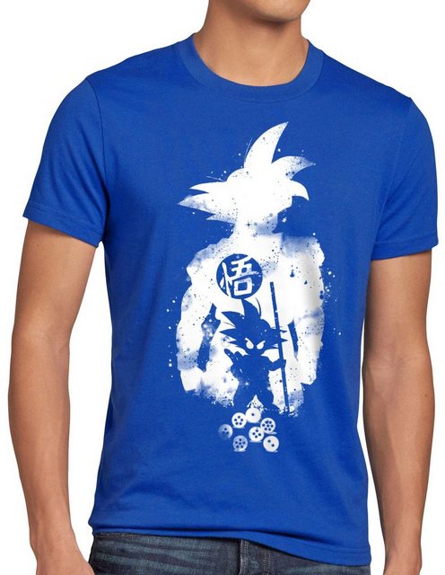 style3 Print-Shirt Herren T-Shirt Kamehameha Energie Gallic Dragon Beam Bal günstig online kaufen