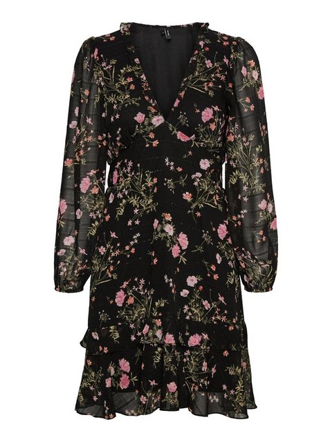 Vero Moda Spitzenkleid ROSA (1-tlg) Drapiert/gerafft günstig online kaufen