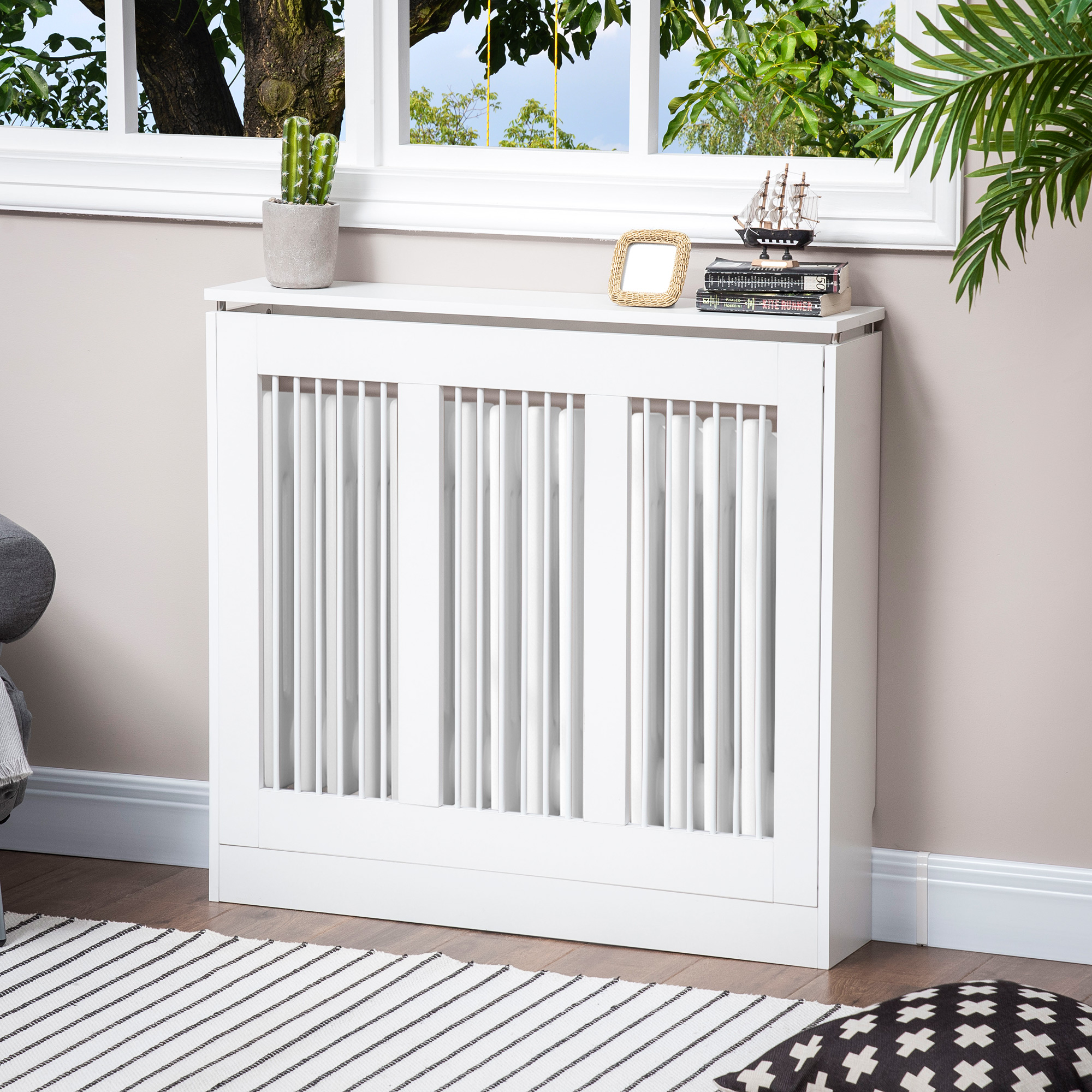 HOMCOM Heizkörperverkleidung Heizungsverkleidung 90 x 18 x 84 cm für Schlaf günstig online kaufen