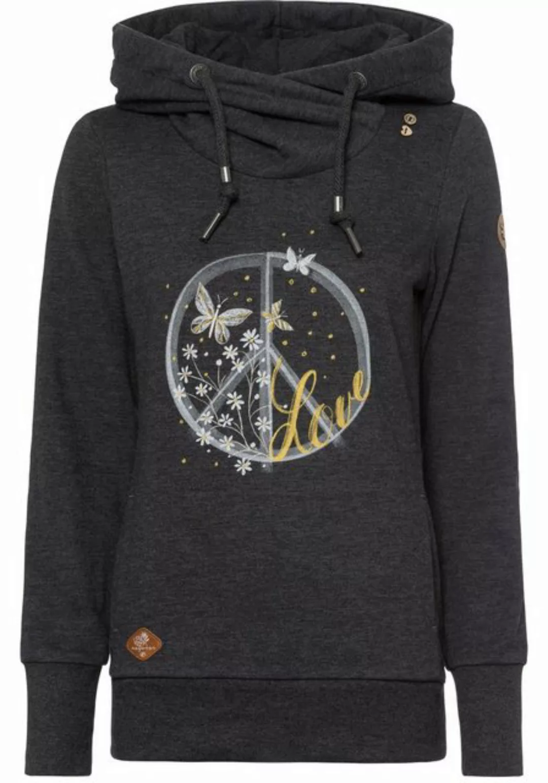 Ragwear Sweater GRIPY BUTTON PEACE O mit Statement-Print günstig online kaufen