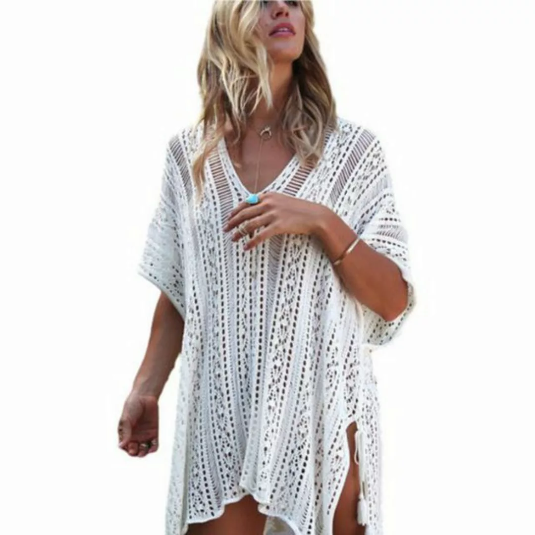 KIKI Strandkleid Strandkleid Damen gestrickt Standard -- Strandtunika günstig online kaufen
