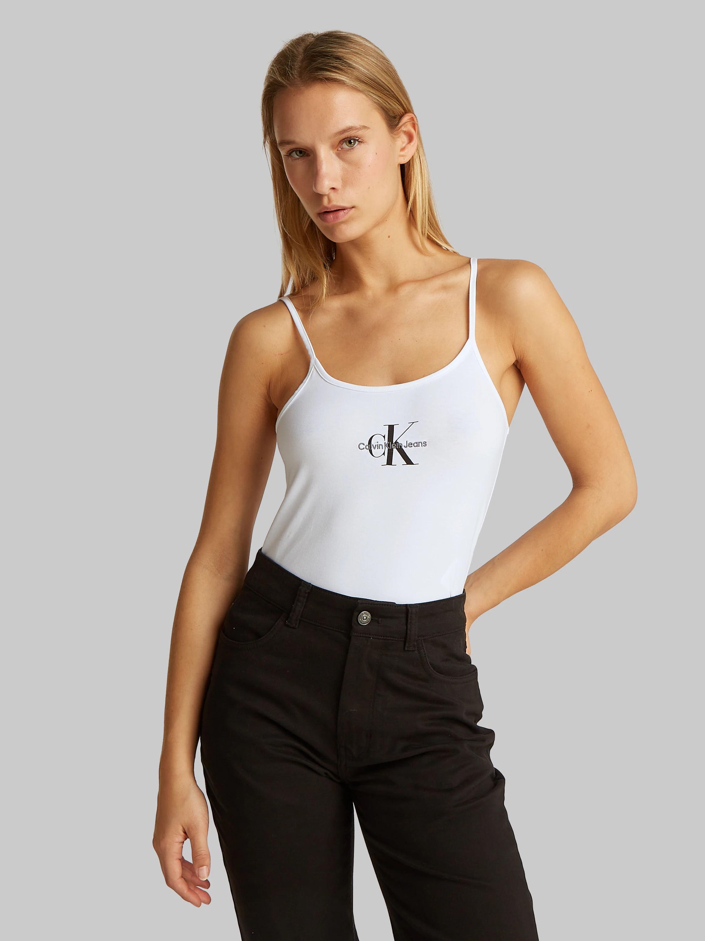 Calvin Klein Jeans T-Shirt "MONOLOGO STRAPPY TANK TOP", mit Logomarkenpatch günstig online kaufen