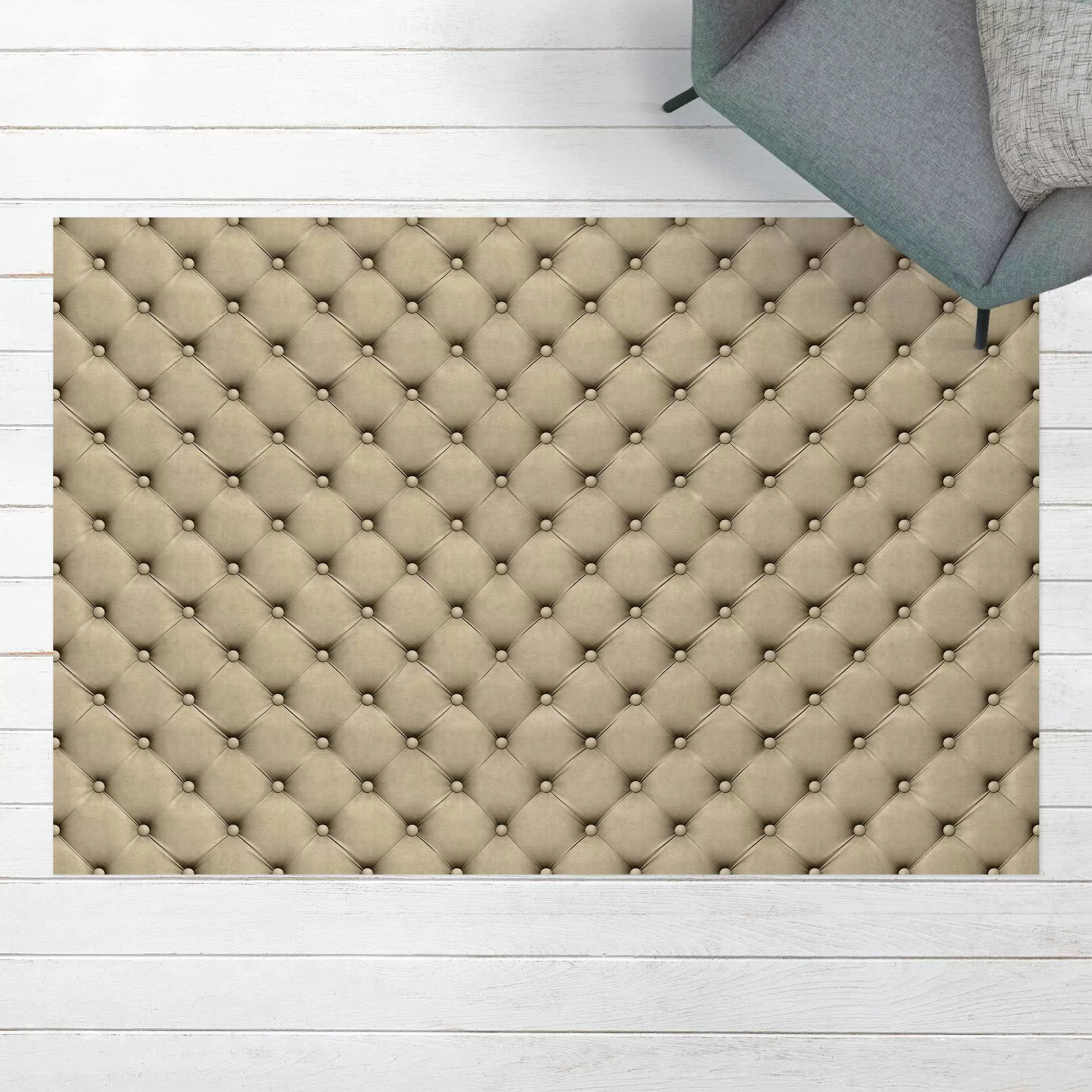 Vinyl-Teppich Polster Beige günstig online kaufen