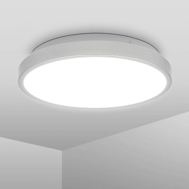 B.K.Licht LED Deckenleuchte »BK_DL1525 LED Bad-Deckenlampe, Silberfarbig«, günstig online kaufen