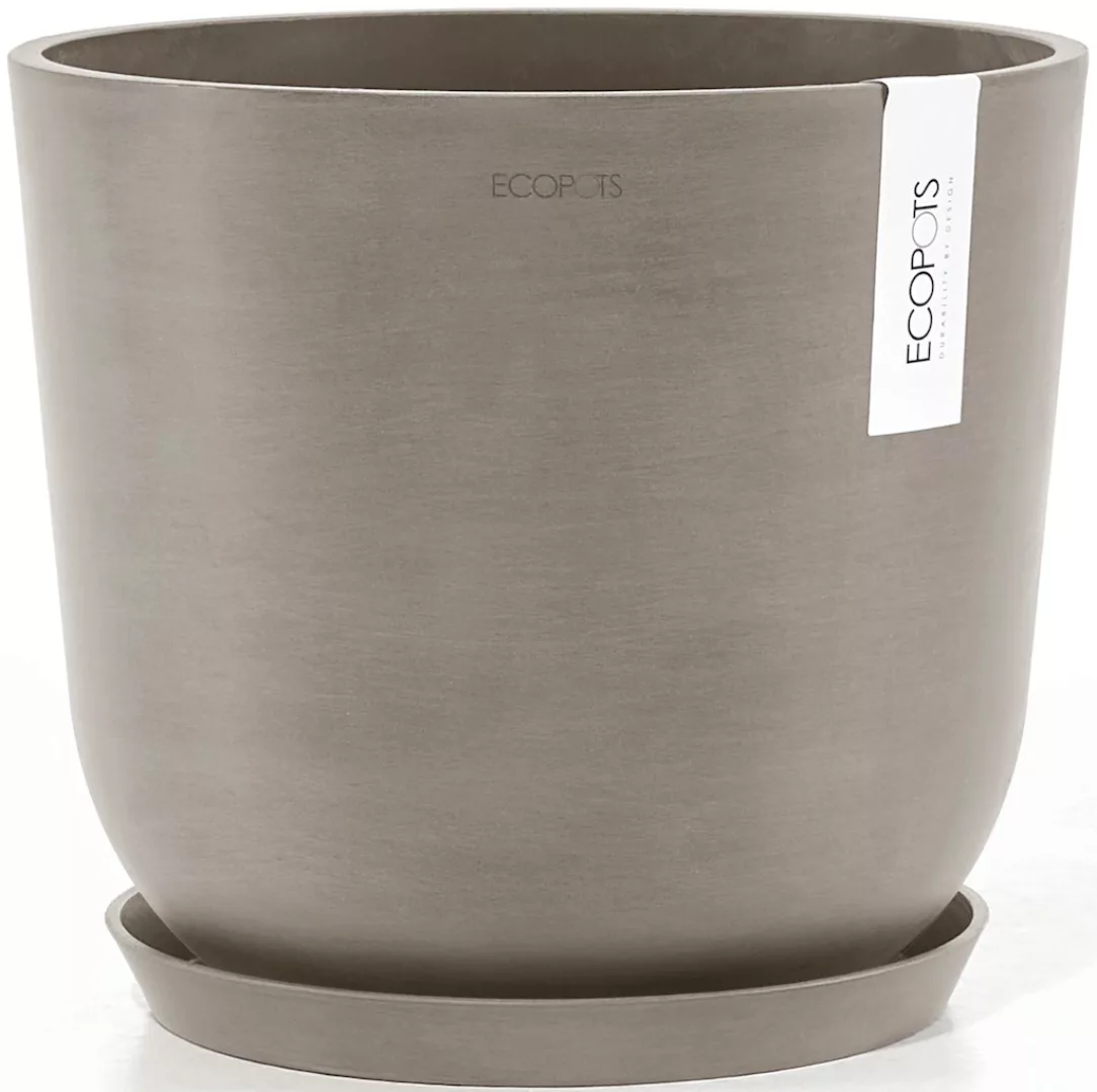 ECOPOTS Blumentopf "Oslo 25 + Wassersystem Taupe", für innen und außen: fro günstig online kaufen