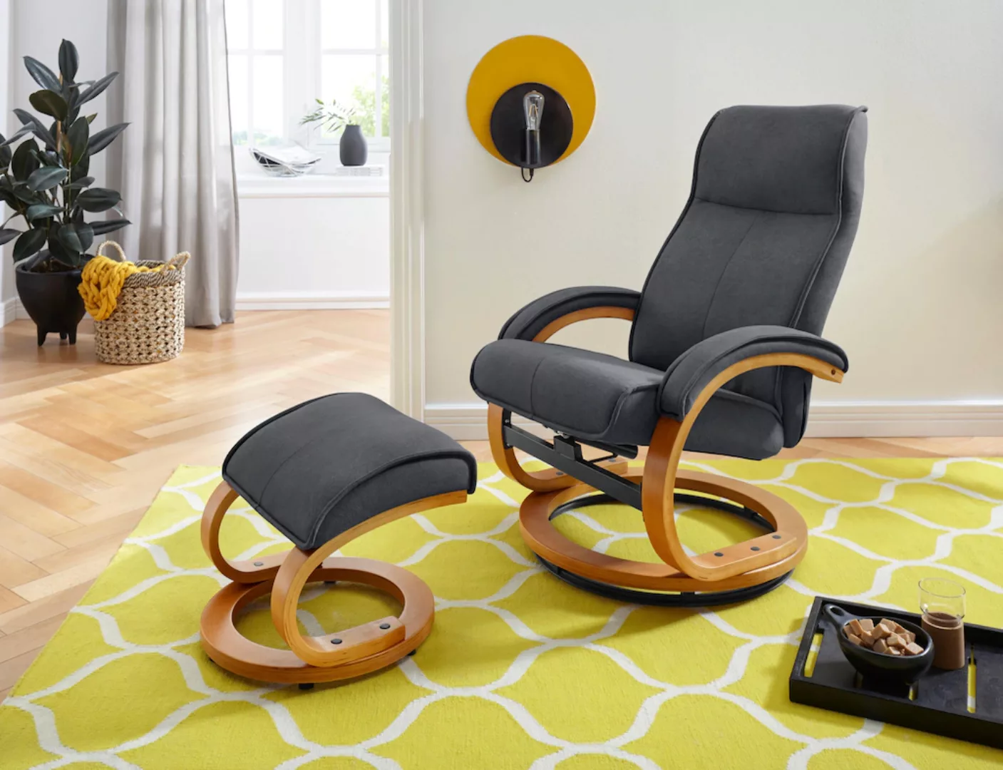INOSIGN Relaxsessel "Lille, TV-Sessel, Sessel mit Hocker, Wohnzimmer,", Sch günstig online kaufen