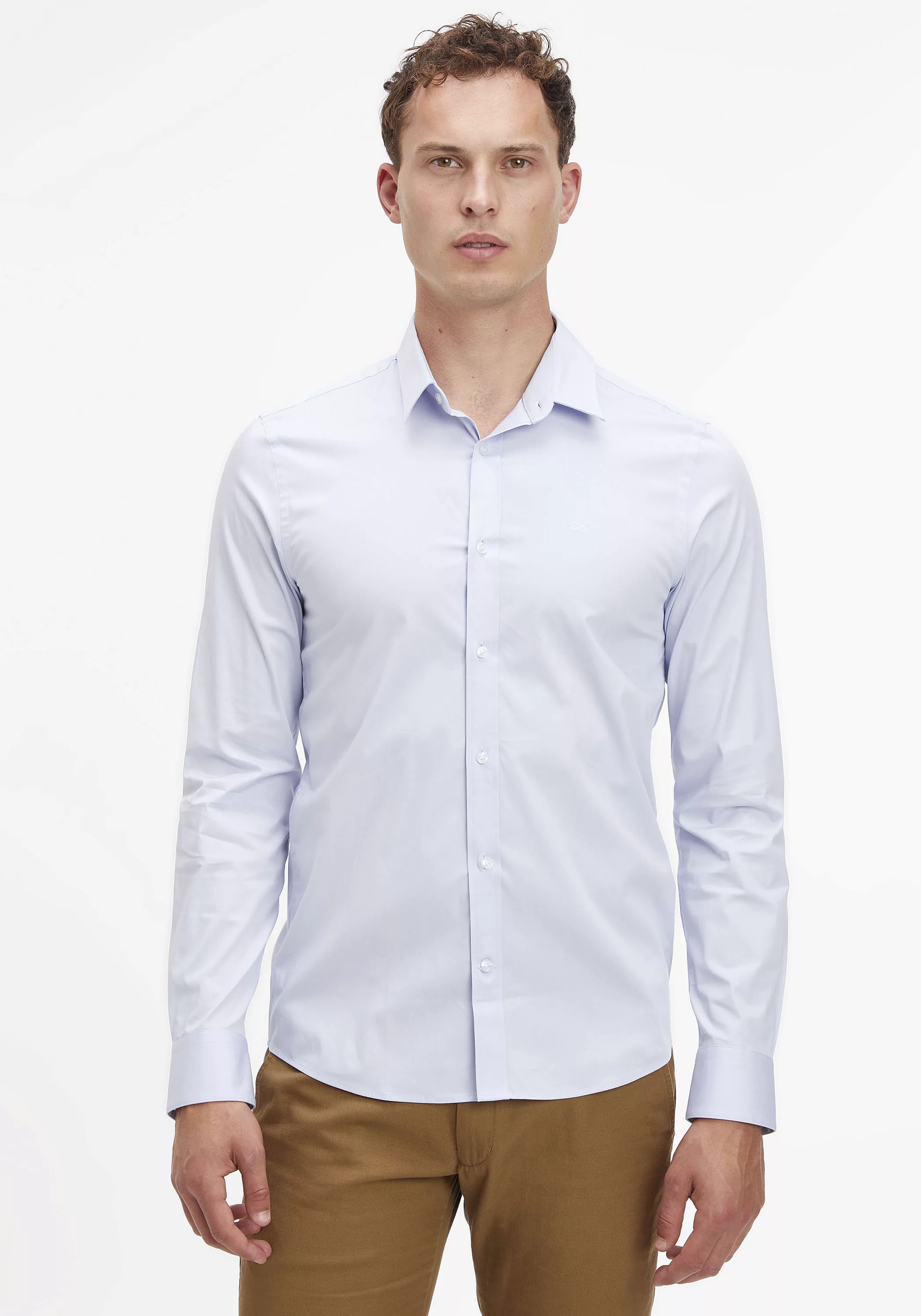 Calvin Klein Businesshemd "STRETCH POPLIN SLIM SHIRT", mit Calvin Klein Log günstig online kaufen