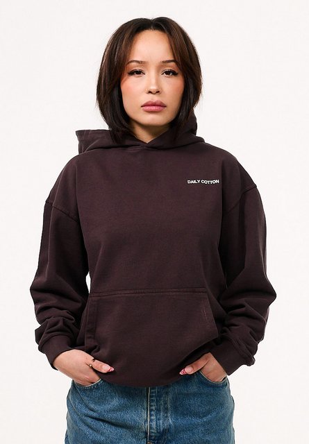 DAILY COTTON Hoodie DCROEDT Damen Heavy Oversize Hoodie Kapuzenpullover Swe günstig online kaufen