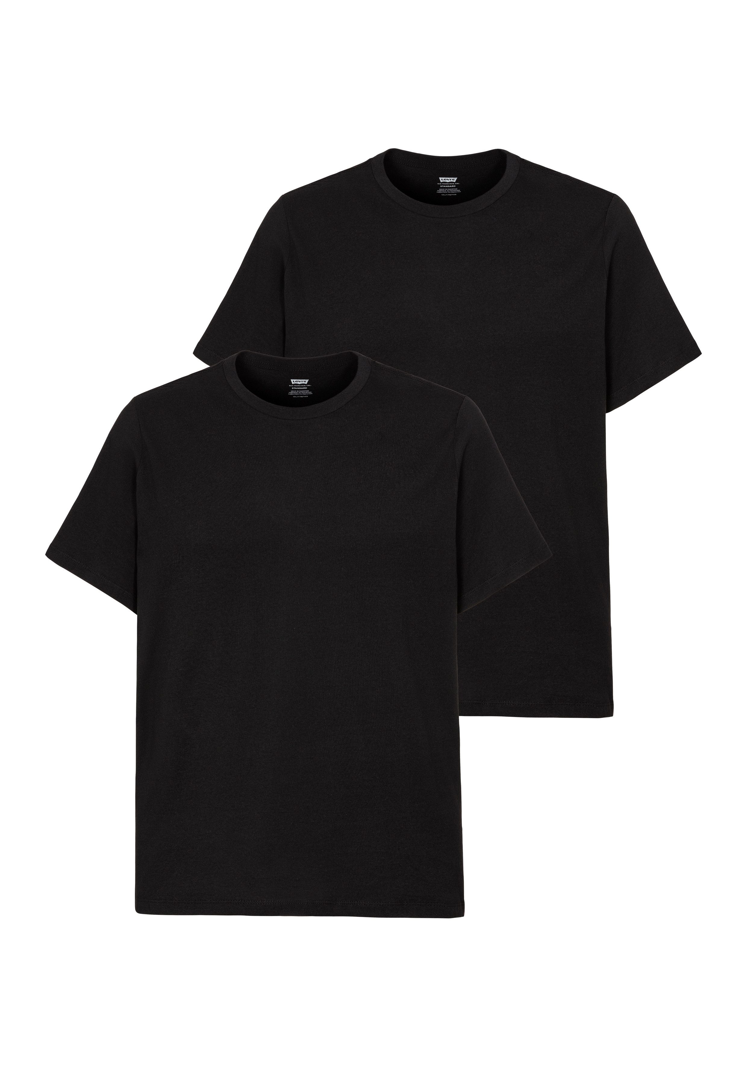 Levis Plus Rundhalsshirt "BIG 2 PACK TEE", (Packung, 2er-Pack), unifarben günstig online kaufen