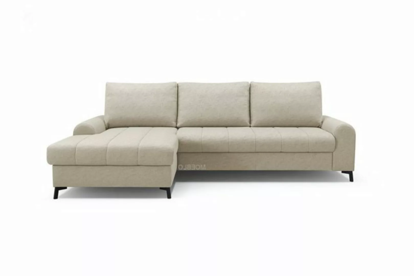 MOEBLO Ecksofa DELICE, Eckcouch mit Bettfunktion Couch L-Form Polstergarnit günstig online kaufen