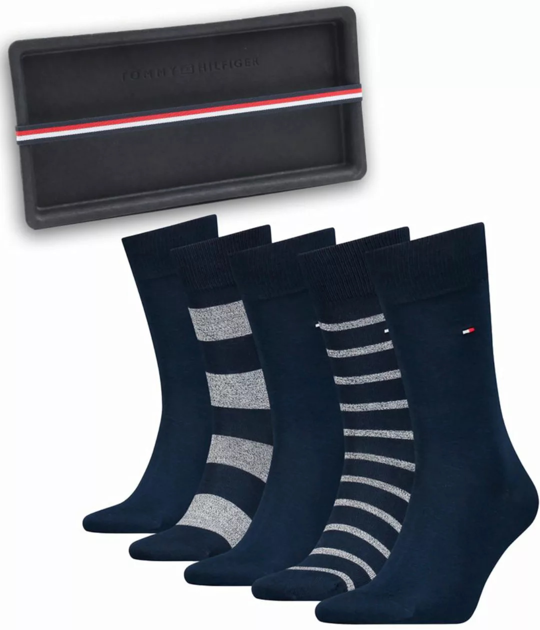 Tommy Hilfiger Giftbox Flag Socks 5-Pack - Größe 43-46 günstig online kaufen