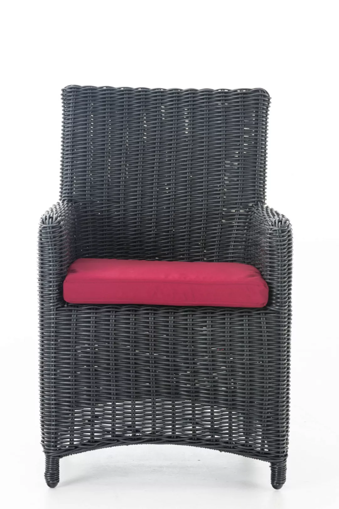 Stuhl Fontana / Sankt Marlo Rubinrot 5mm Schwarz günstig online kaufen