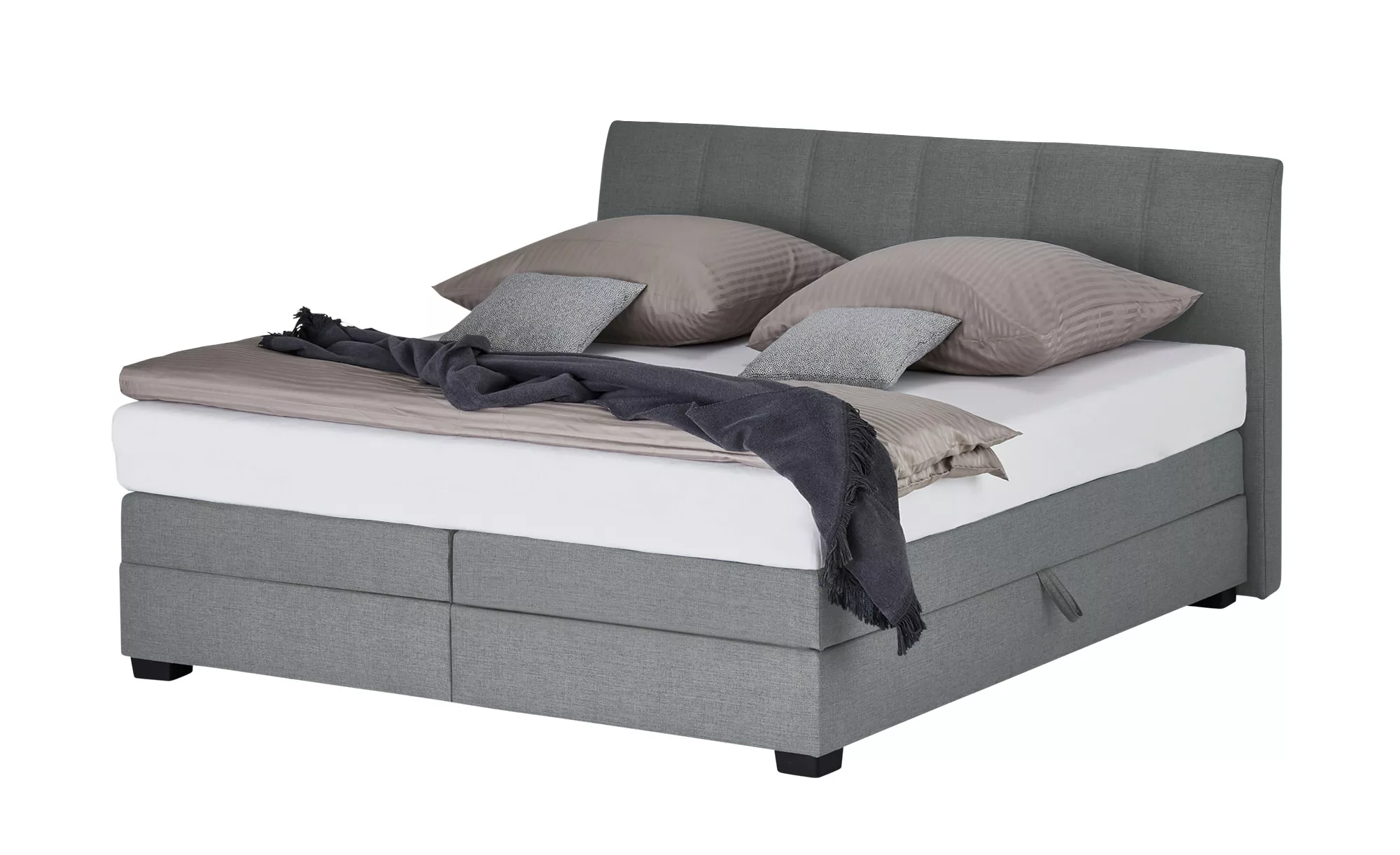 vanDoorn Boxspringbett  Chiara ¦ grau ¦ Maße (cm): B: 212 H: 107 Betten > B günstig online kaufen