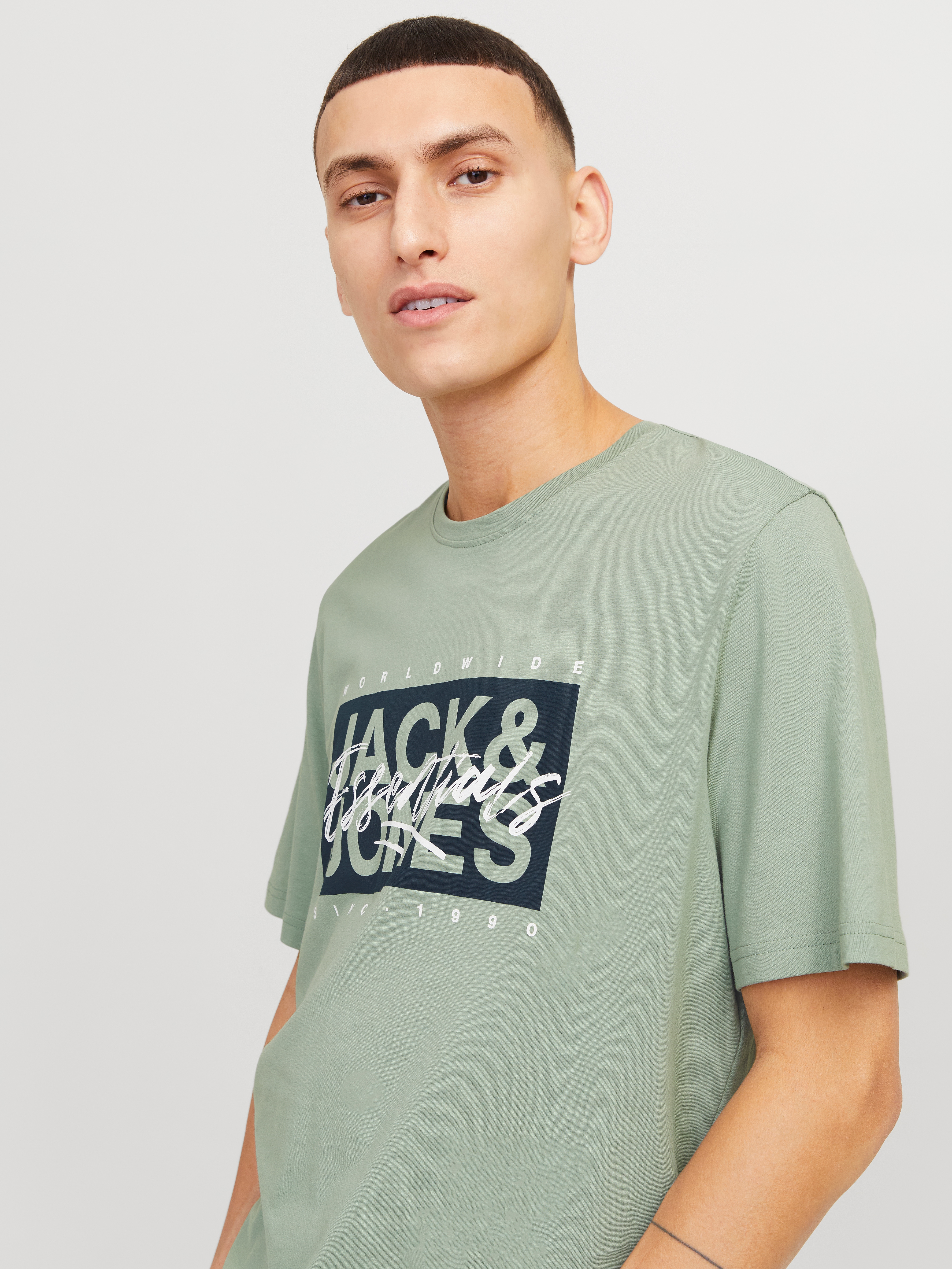 Jack & Jones Print-Shirt "JJCOLTON TEE SS CREW NECK" günstig online kaufen