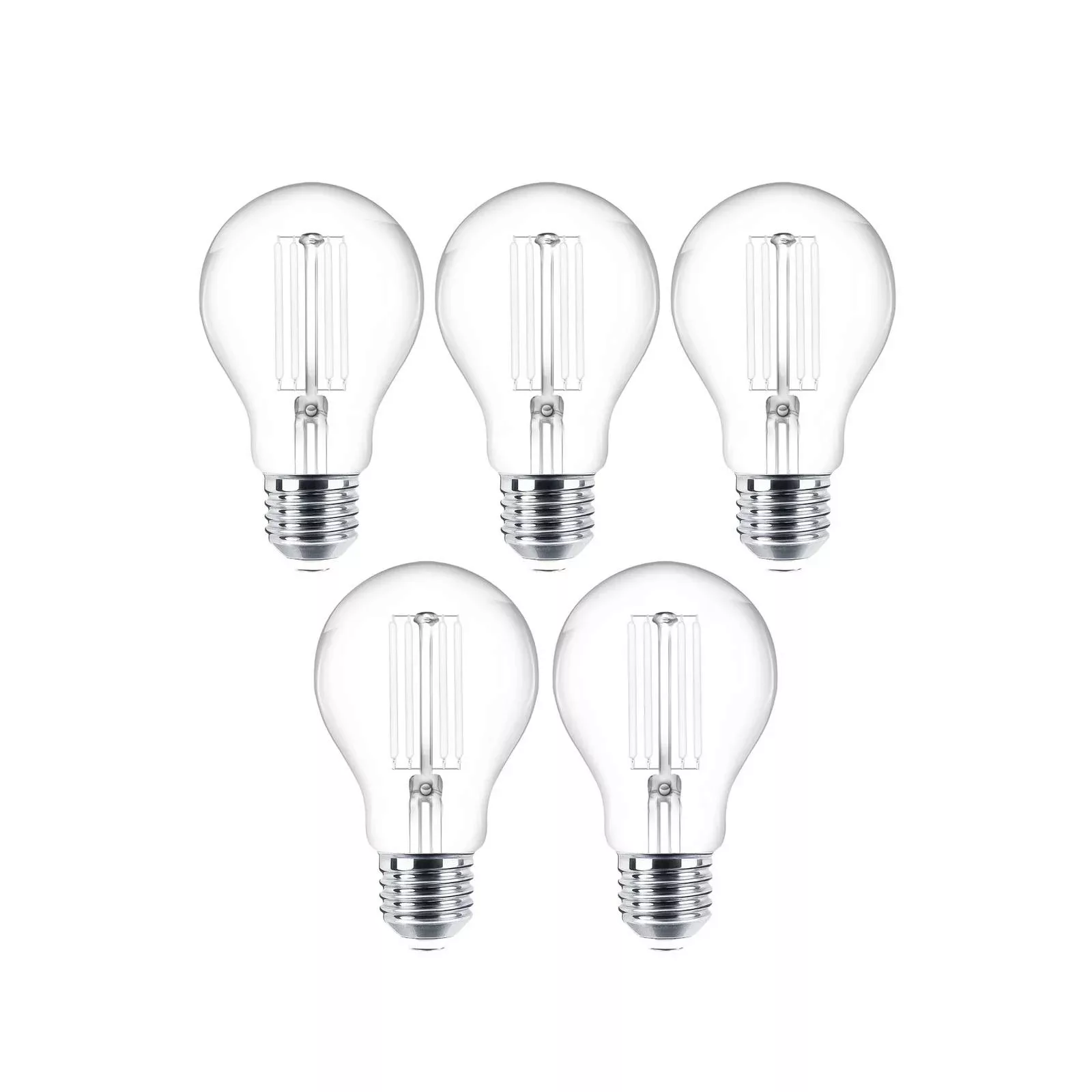 LED-Leuchtmittel Filament E27 klar 4W 2700K 470lm 5er-Set günstig online kaufen