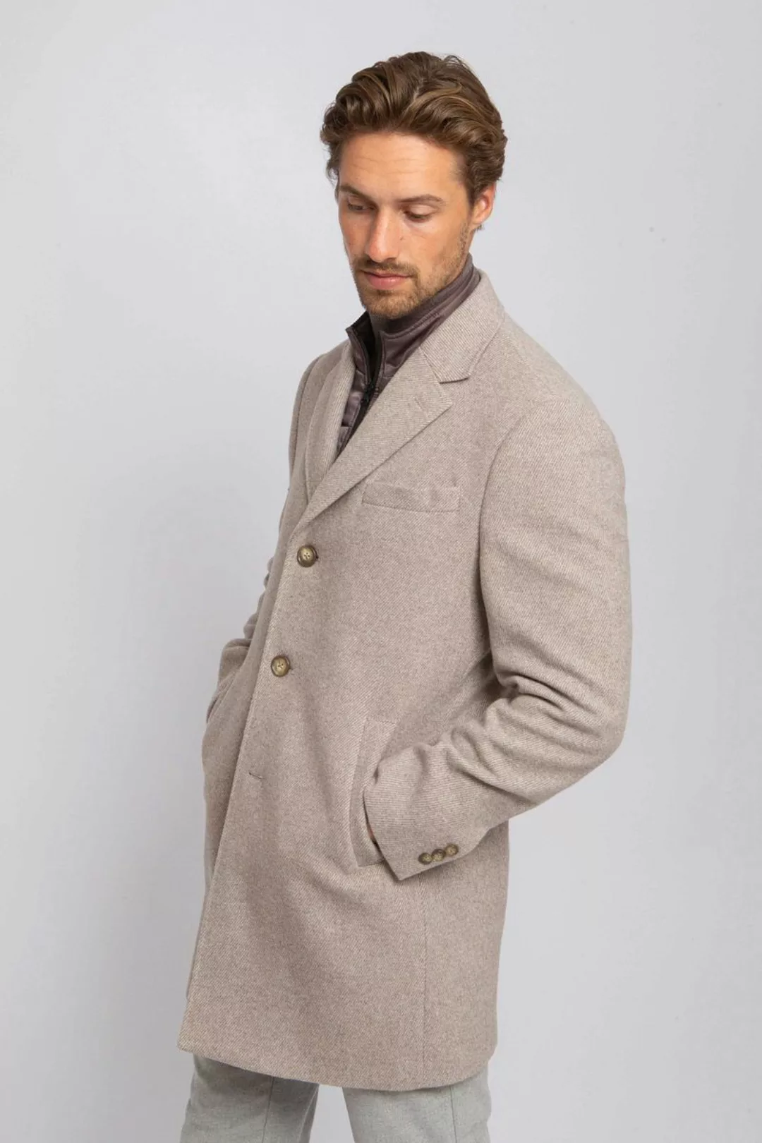 Suitable Coat Wolle Twill Sand - Größe 56 günstig online kaufen