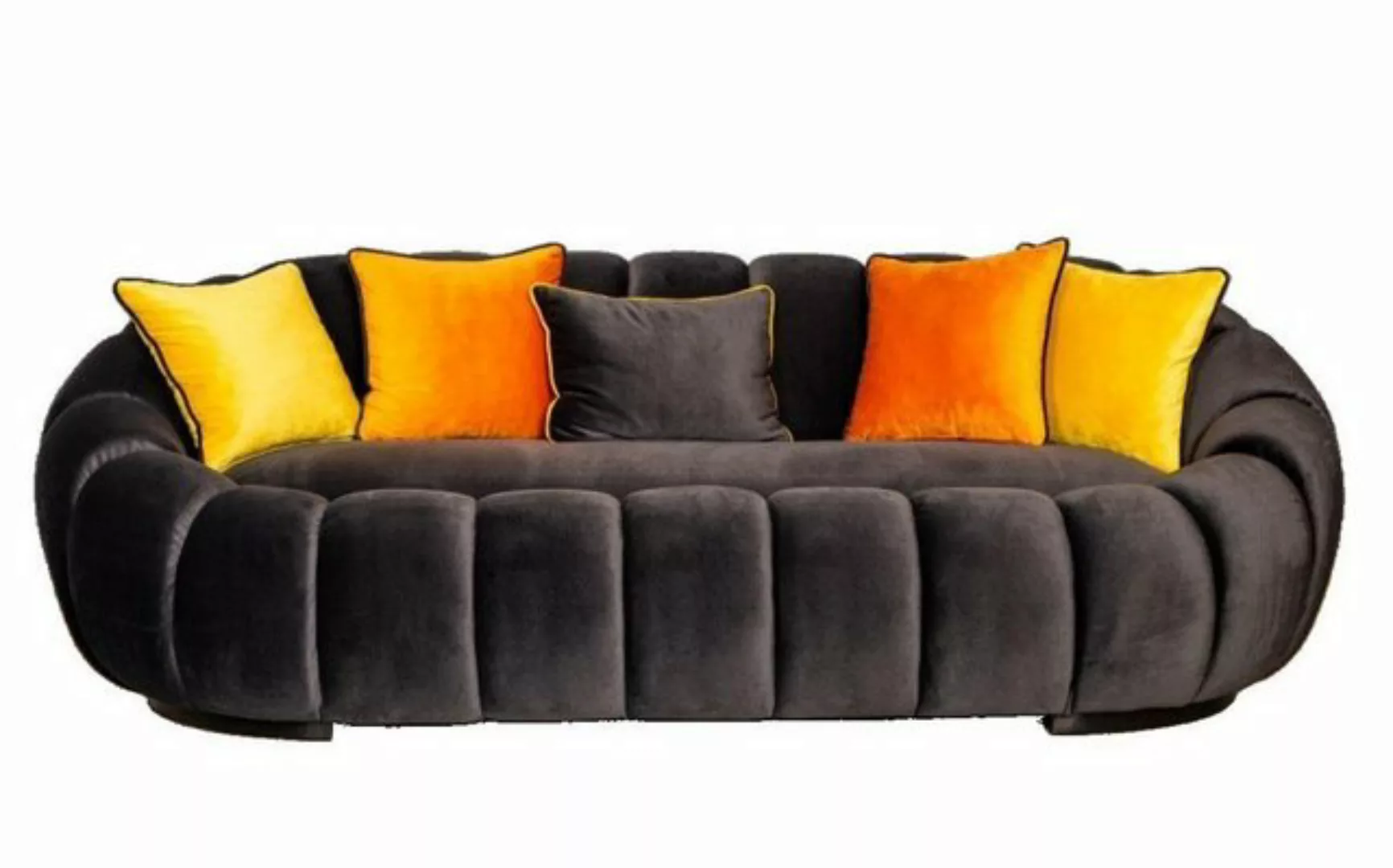 JVmoebel Sofa Ovaler Dreisitzer Sofa Couch Polster Möbel Sofas Couchen Weic günstig online kaufen