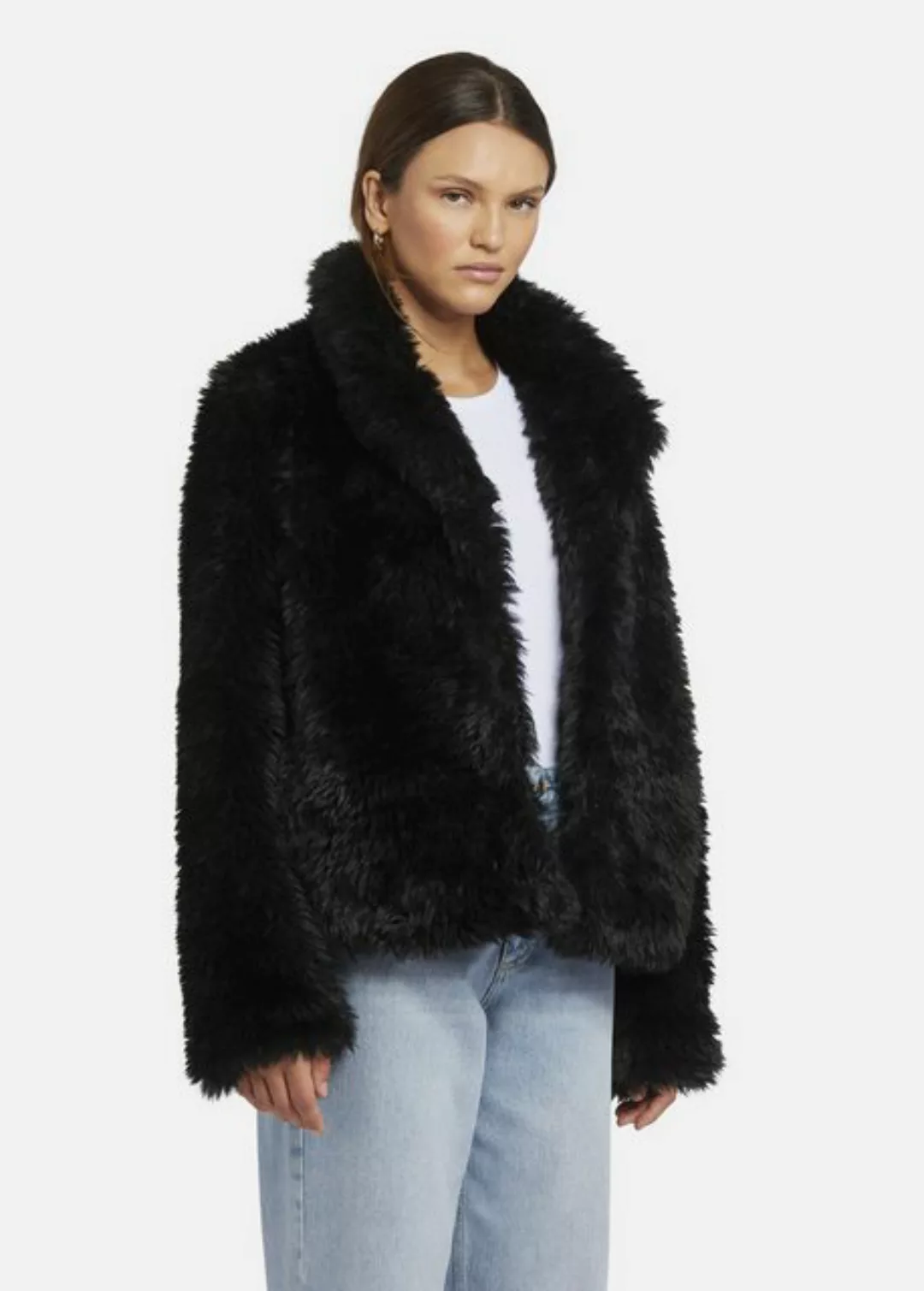 Nicowa Winterjacke FANIWO aus weichem Eco-Fur im Oversized-Schnitt günstig online kaufen