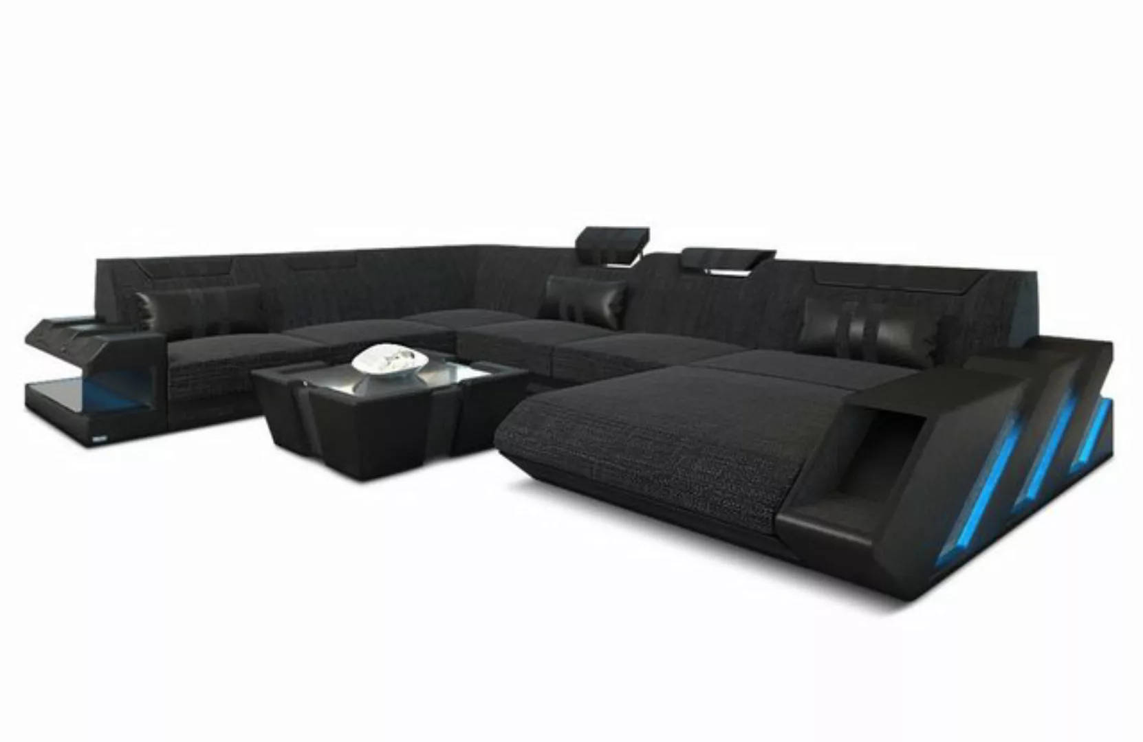 Sofa Dreams Wohnlandschaft Polster Stoffsofa Apollonia XXL Stoff Sofa Couch günstig online kaufen