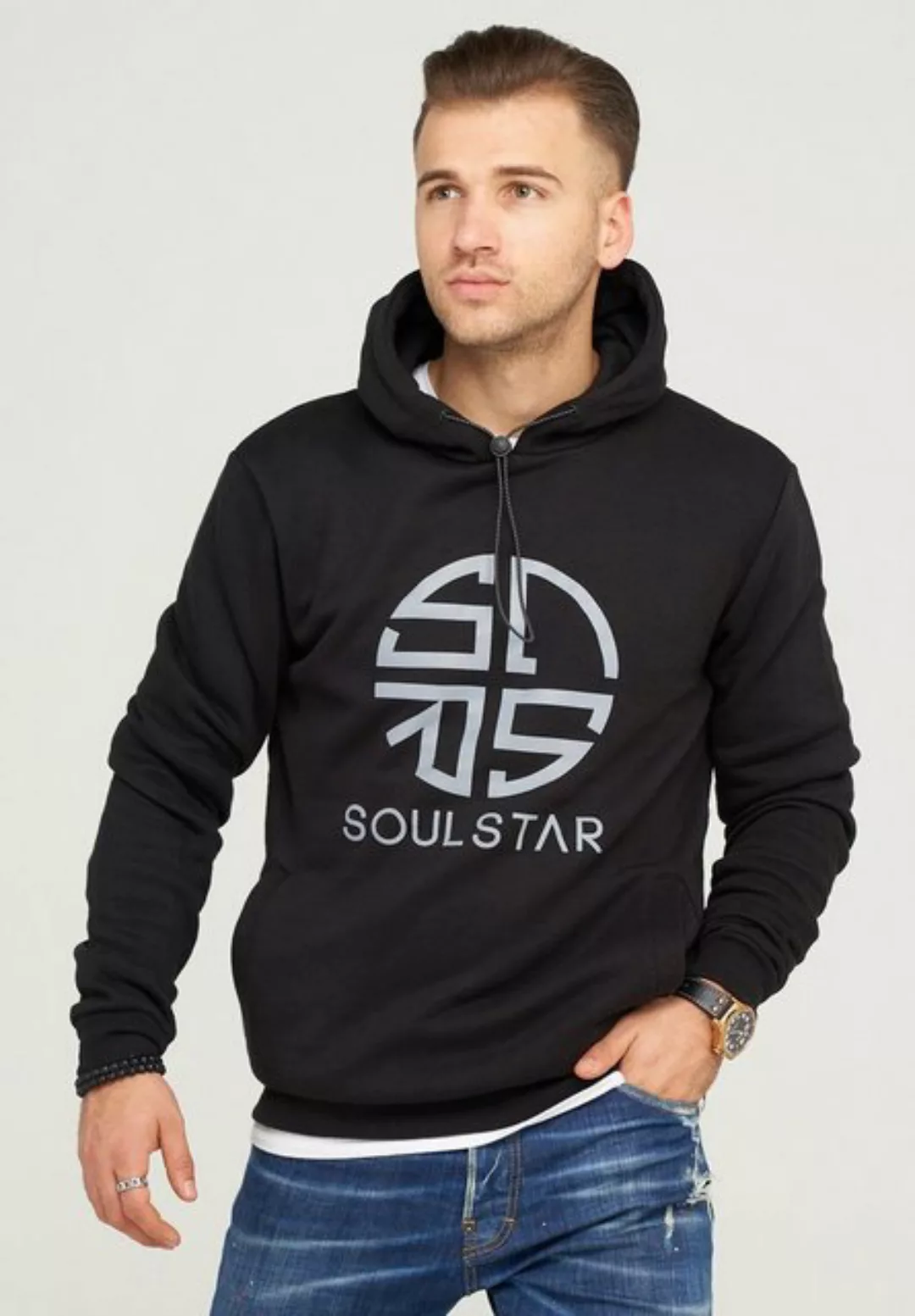 SOULSTAR Kapuzensweatshirt CARDIFF im schlichten Basic-Look günstig online kaufen