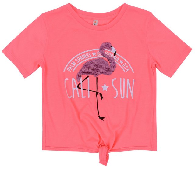 Sarcia.eu Kurzarmbluse Neonfarbenes T-Shirt mit Flamingo 3-4 Jahre günstig online kaufen