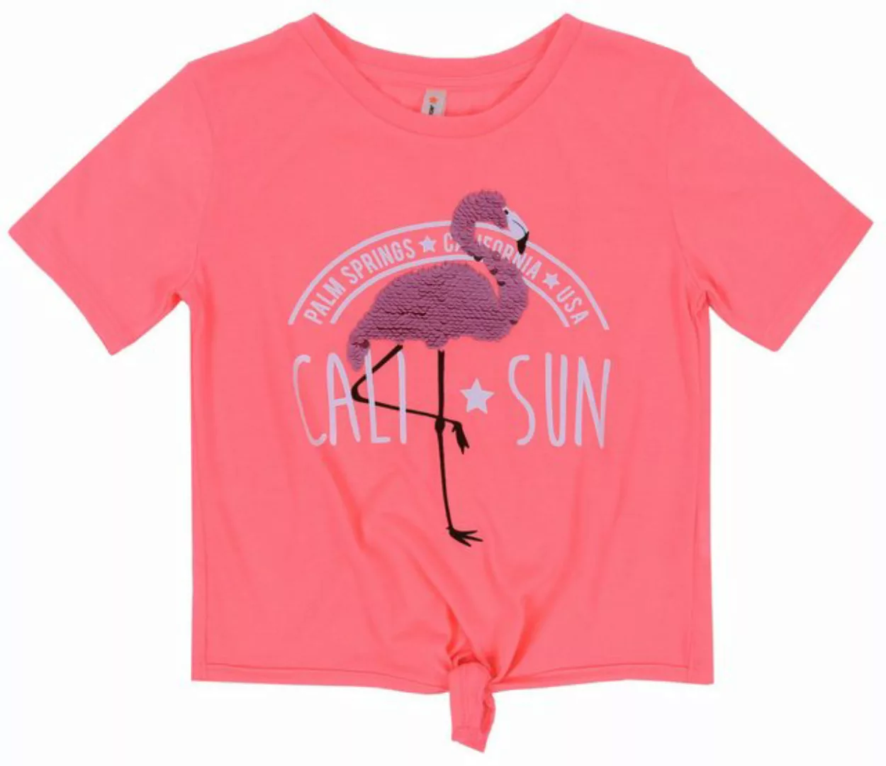 Sarcia.eu Kurzarmbluse Neonfarbenes T-Shirt mit Flamingo 5-6 Jahre günstig online kaufen