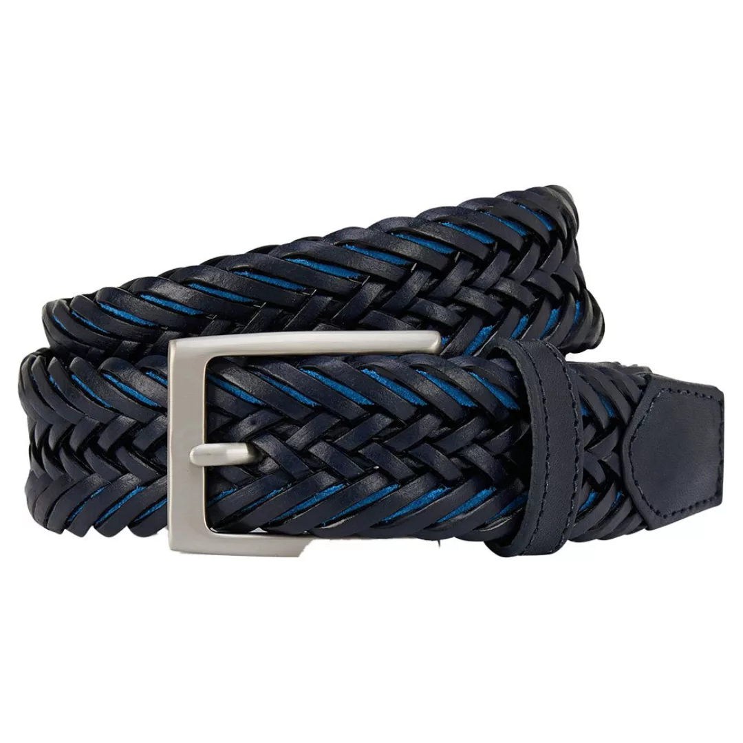 Hackett 2 Tone Cord Inset Ledergürtel L Navy / Blue günstig online kaufen