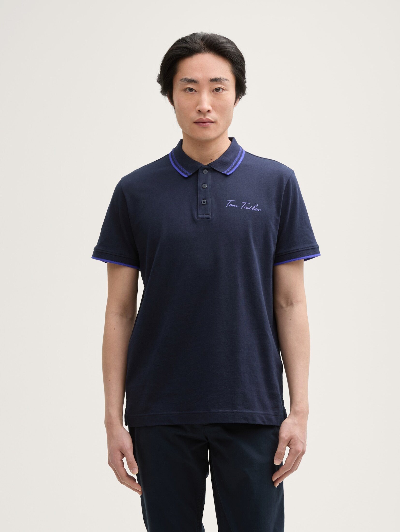 TOM TAILOR Poloshirt Poloshirt mit Logo-Print günstig online kaufen