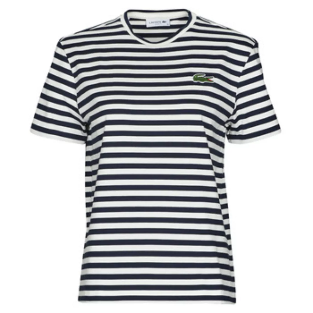 Lacoste T-Shirt mit klassischer Lacoste-Krokodil Stickerei günstig online kaufen