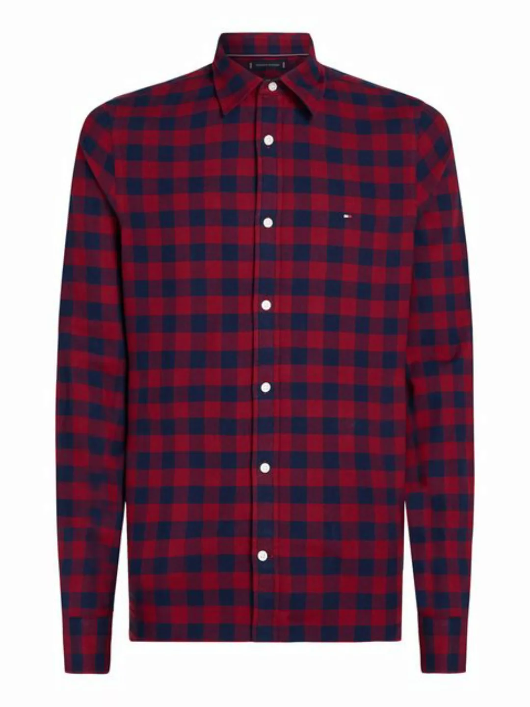 Tommy Hilfiger Langarmhemd BRUSHED GINGHAM SF SHIRT modisch kariert günstig online kaufen